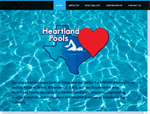Tablet Screenshot of heartlandpools.com